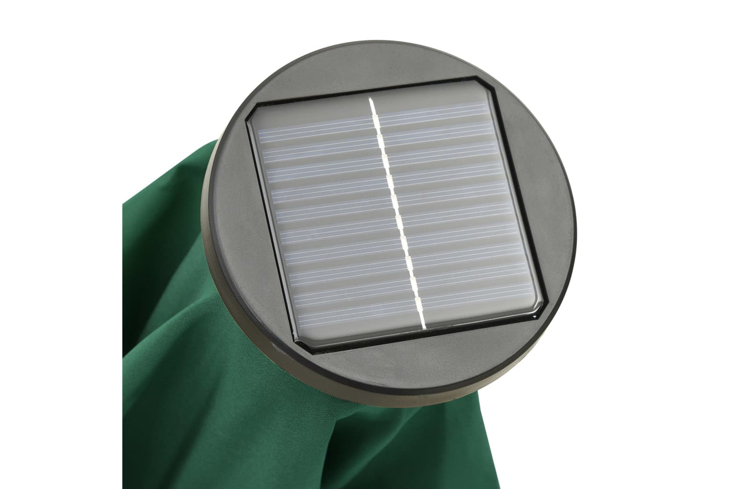 Vidaxl 313558 Parasol With Led Lights Green 200x211 Cm Aluminium-8