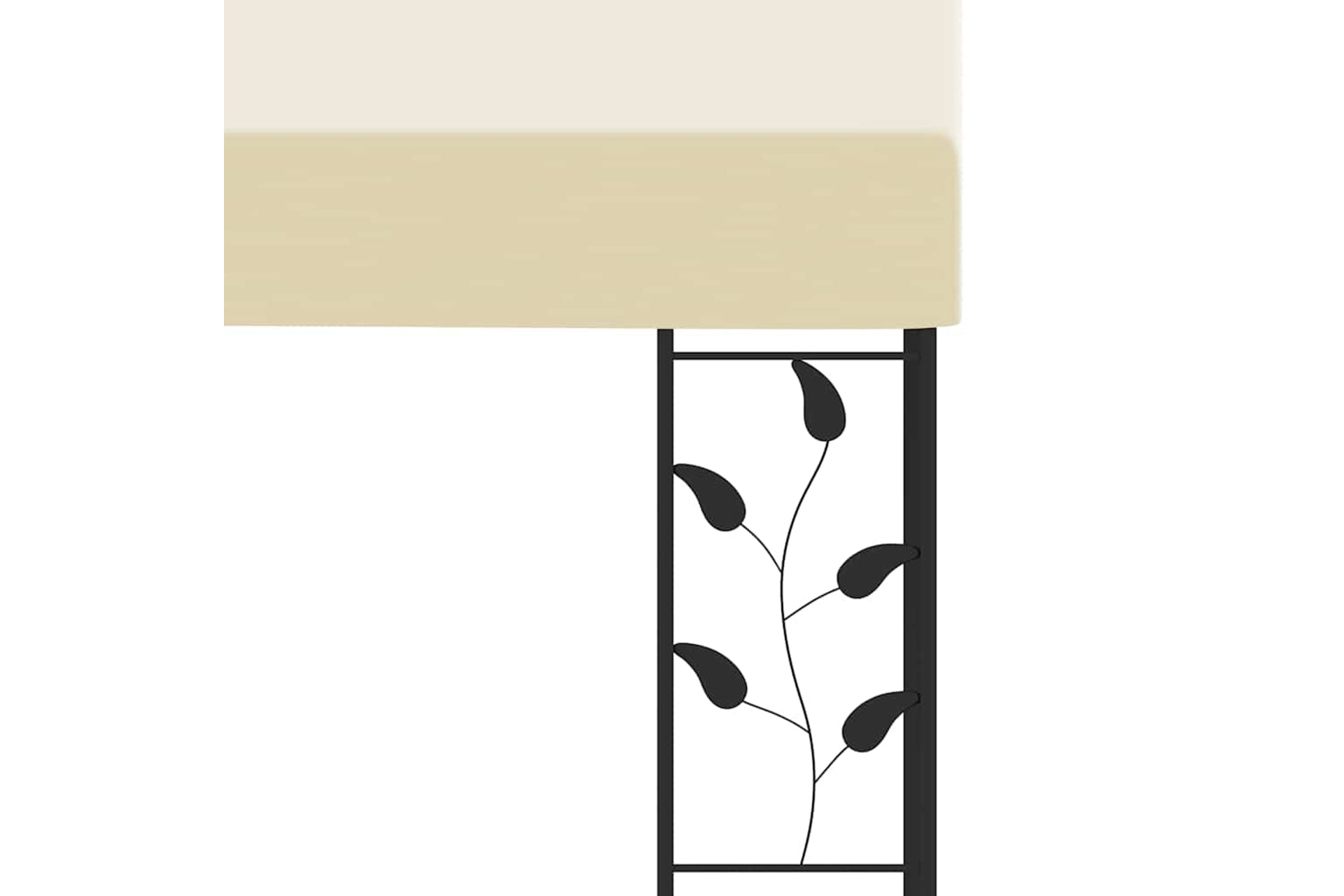 Vidaxl 47998 Wall-mounted Gazebo 4x3x2.5 M Cream-5
