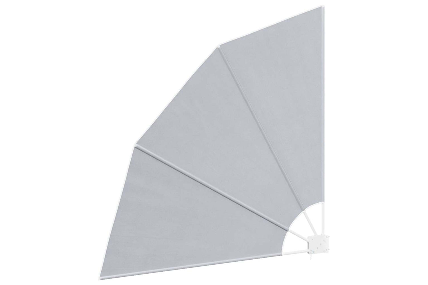 vidaXL 41575 Collapsible Balcony Side Awning Grey 140x140cm-3