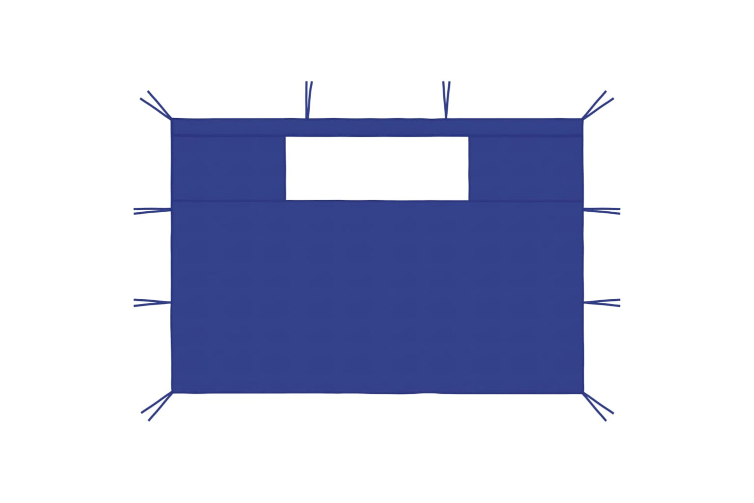 Vidaxl 3070418 Gazebo Sidewalls With Windows 2 Pcs Blue-2