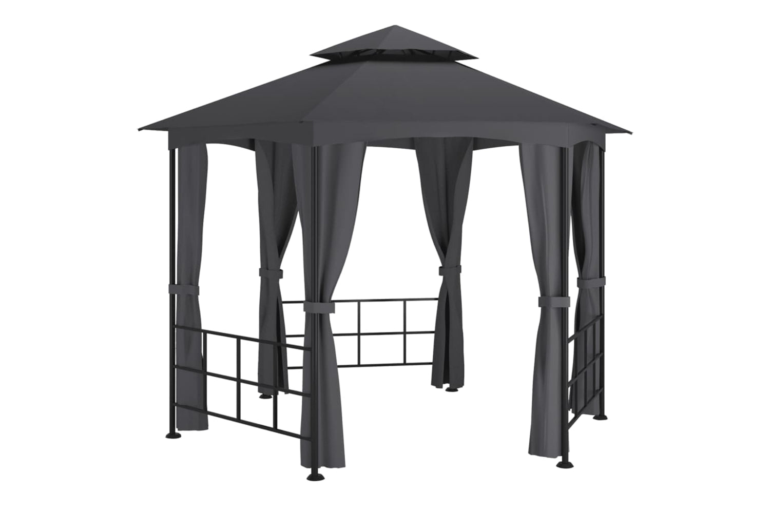 Vidaxl 313933 Gazebo With Sidewalls 3.1x2.7 M Anthracite-2