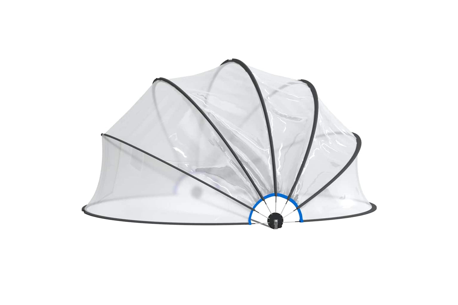 vidaXL 93814 Pool Dome Round 406x203cm Pvc-2