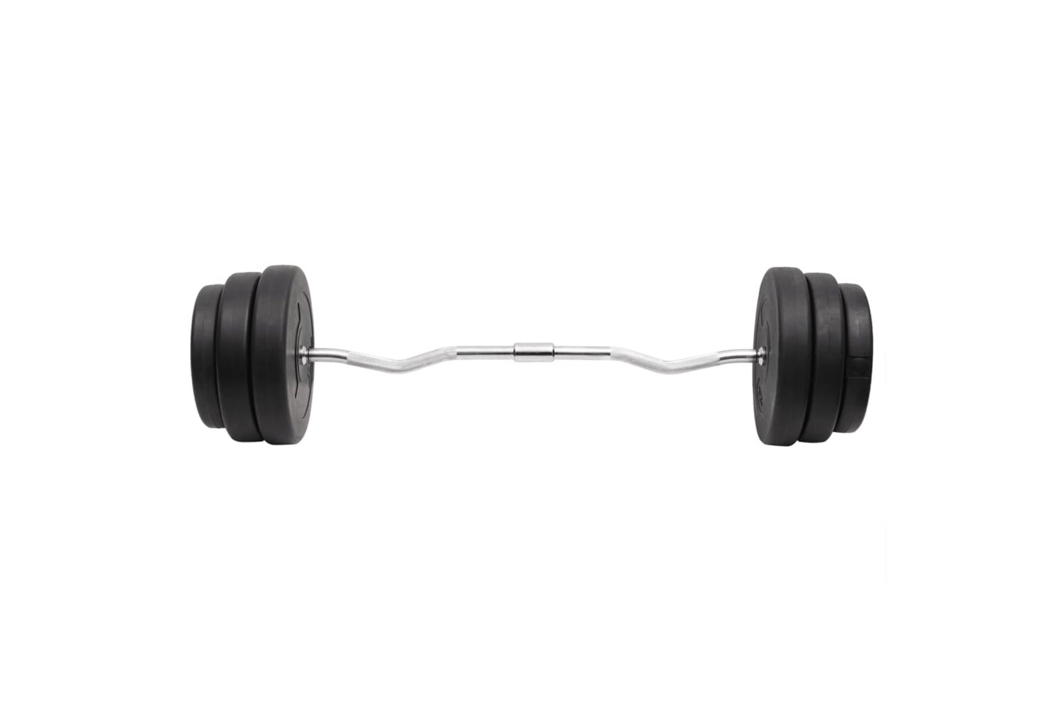 Vidaxl 3145022 Curl Barbell With Plates 90 Kg-2