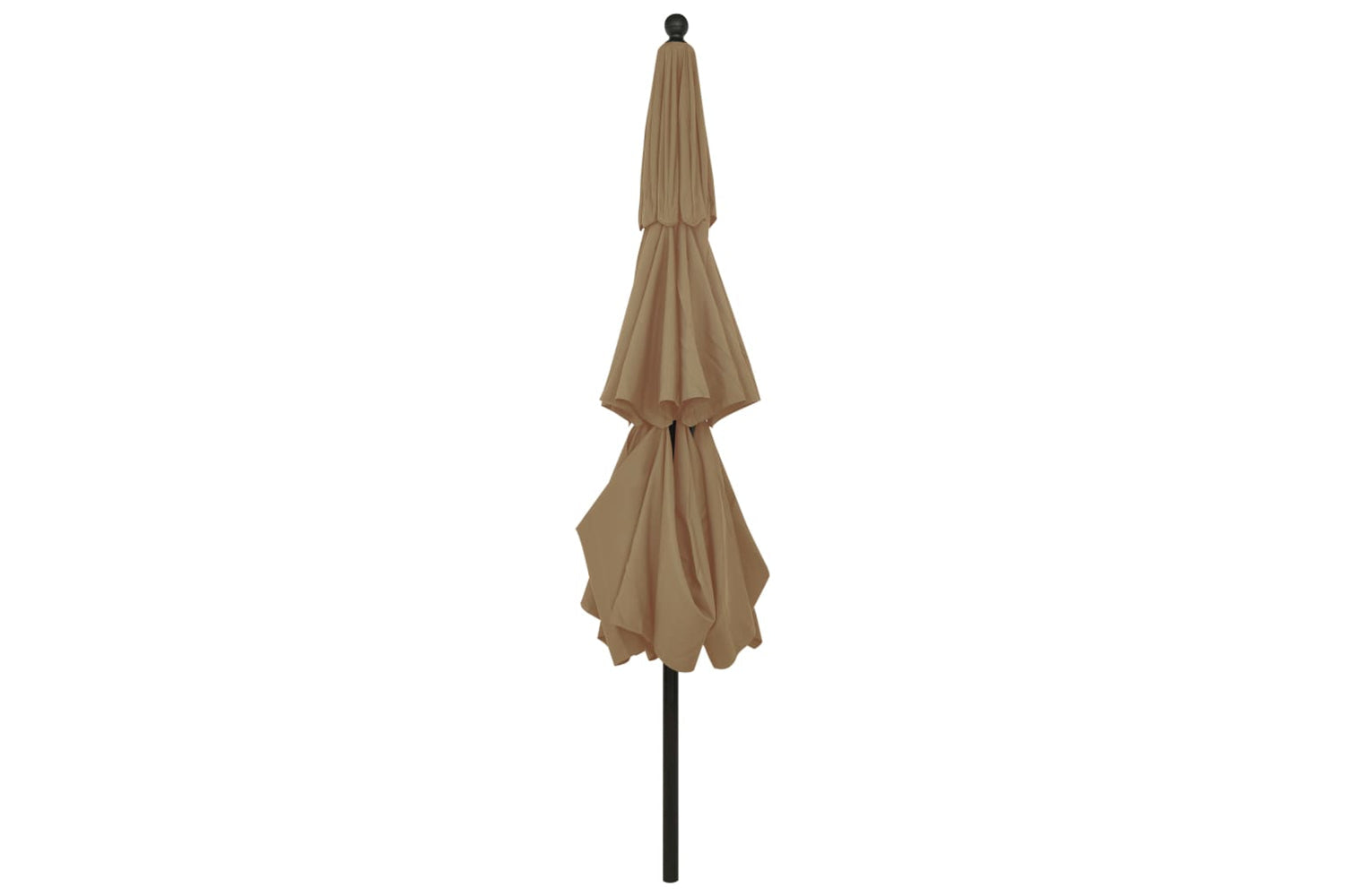 Vidaxl 313879 3-tier Parasol With Aluminium Pole Taupe 3.5 M-4