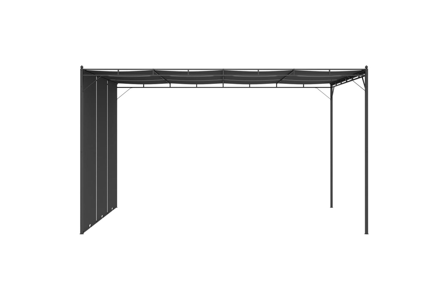 Vidaxl 47996 Garden Gazebo With Side Curtain 4x3x2.25 M Anthracite-3