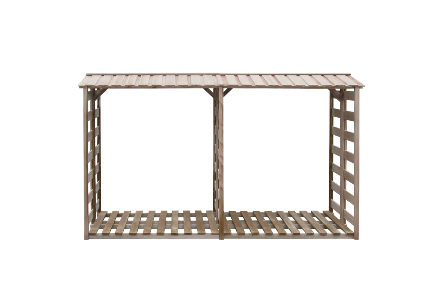 vidaXL 43330 Firewood Storage Shed 300x90x176cm Impregnated Pinewood-2