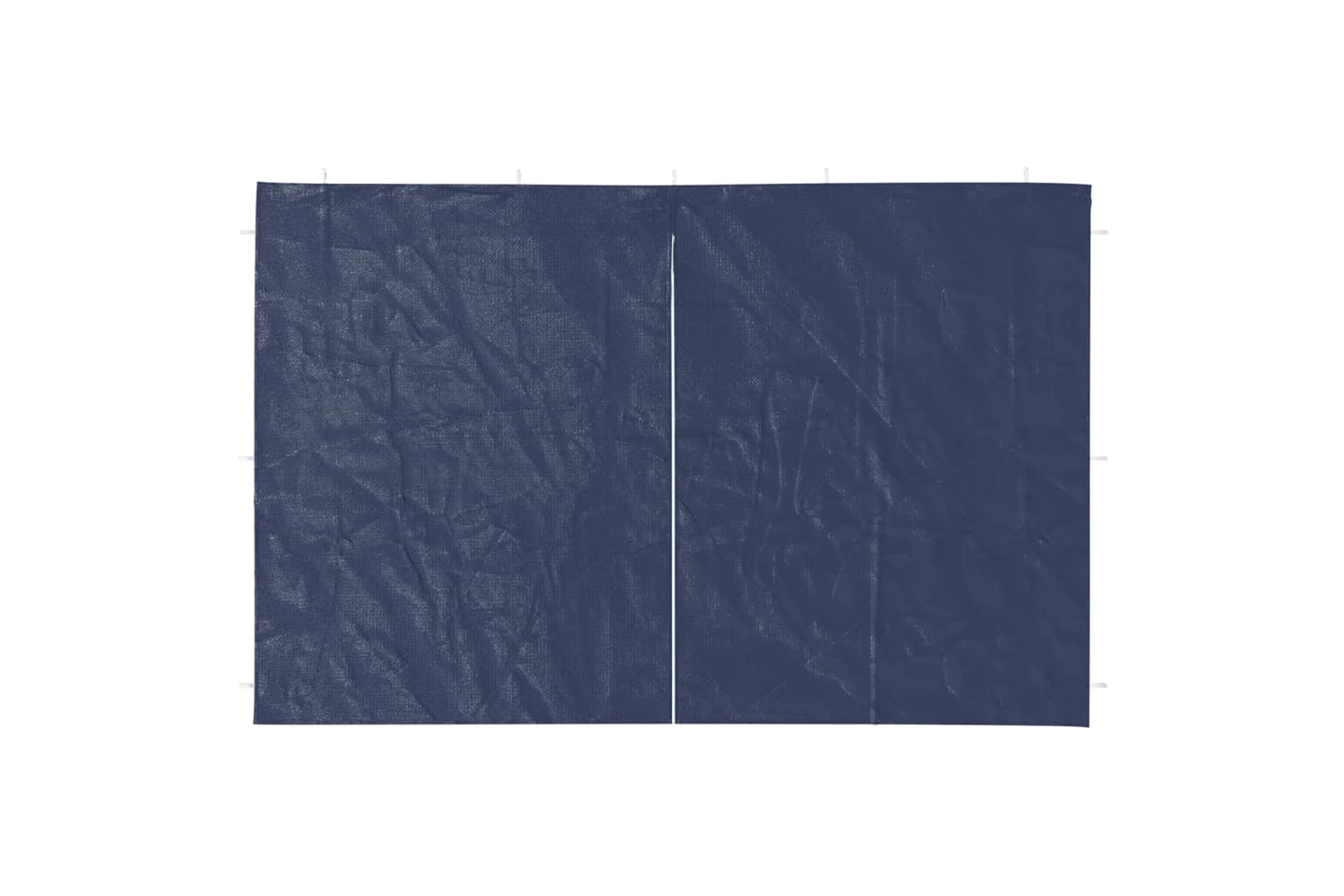 vidaXL Party Tent Sidewall 2 Pcs With Zipper Pe Blue-2
