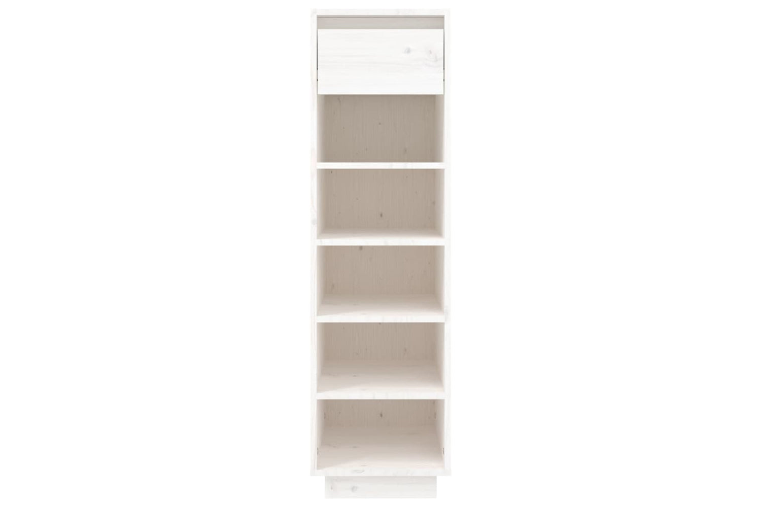 vidaXL Shoe Cabinet White 30x34x105cm Solid Wood Pine-2