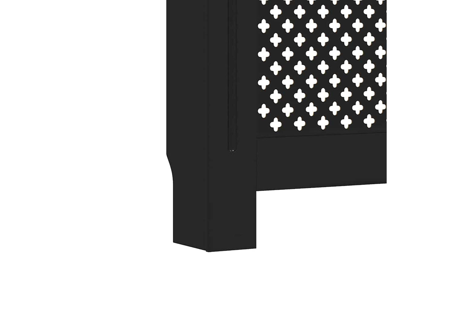 vidaXL Mdf Radiator Cover Black 78cm-7