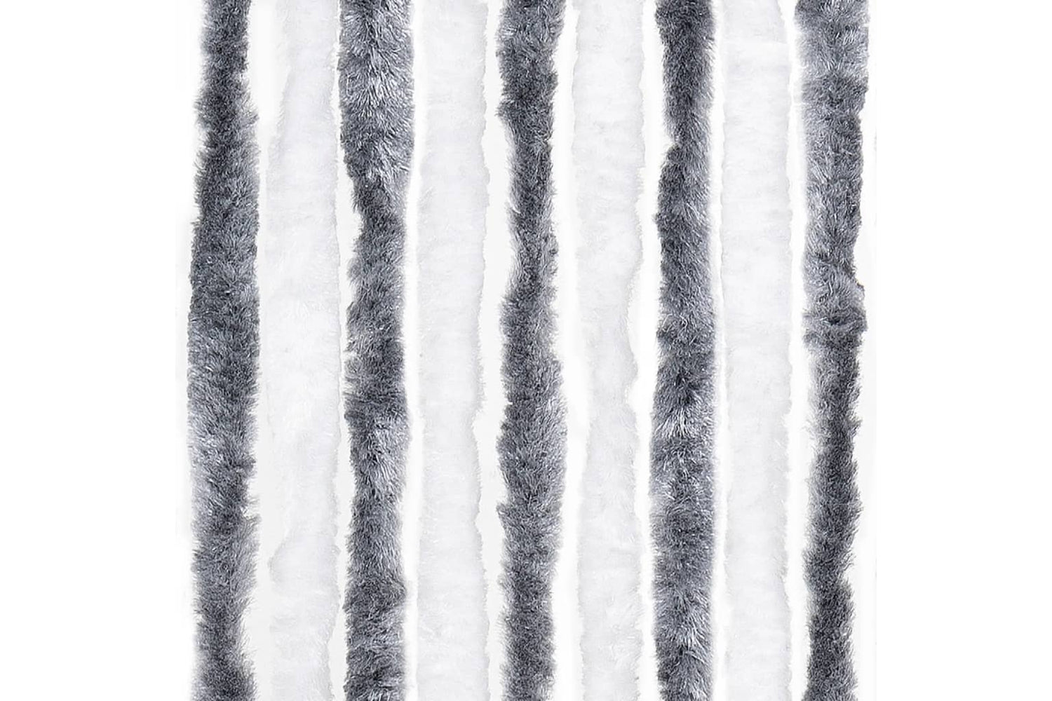 vidaXL Insect Curtain Grey And White 90x200cm Chenille-5