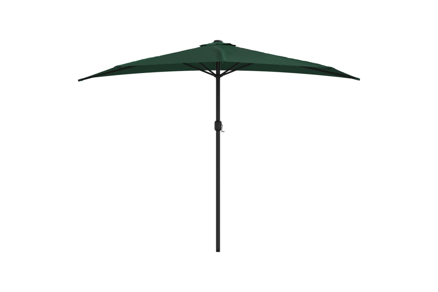 vidaXL 44592 Balcony Parasol With Aluminium Pole Green 300x155cm Half-2