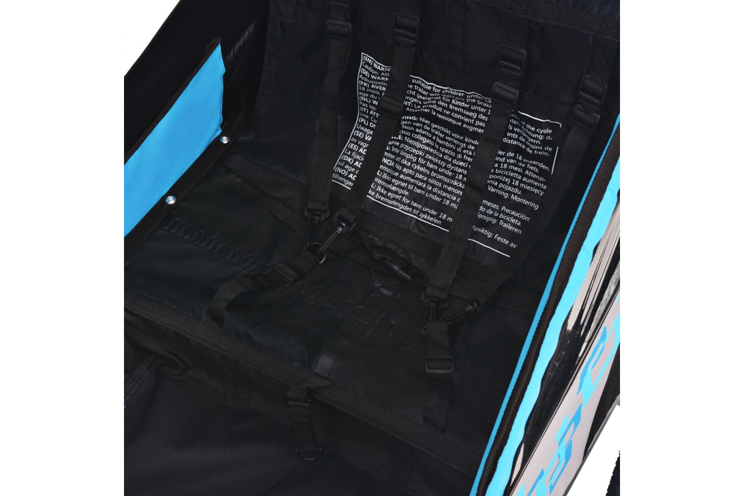 Vidaxl Bike Trailer Grey And Blue 30 Kg-4