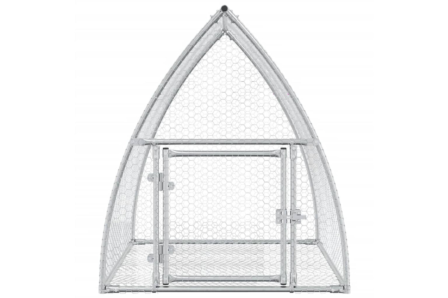 vidaXL 3281527 Rabbit Cage Silver 100x105x120cm Galvanised Steel-4