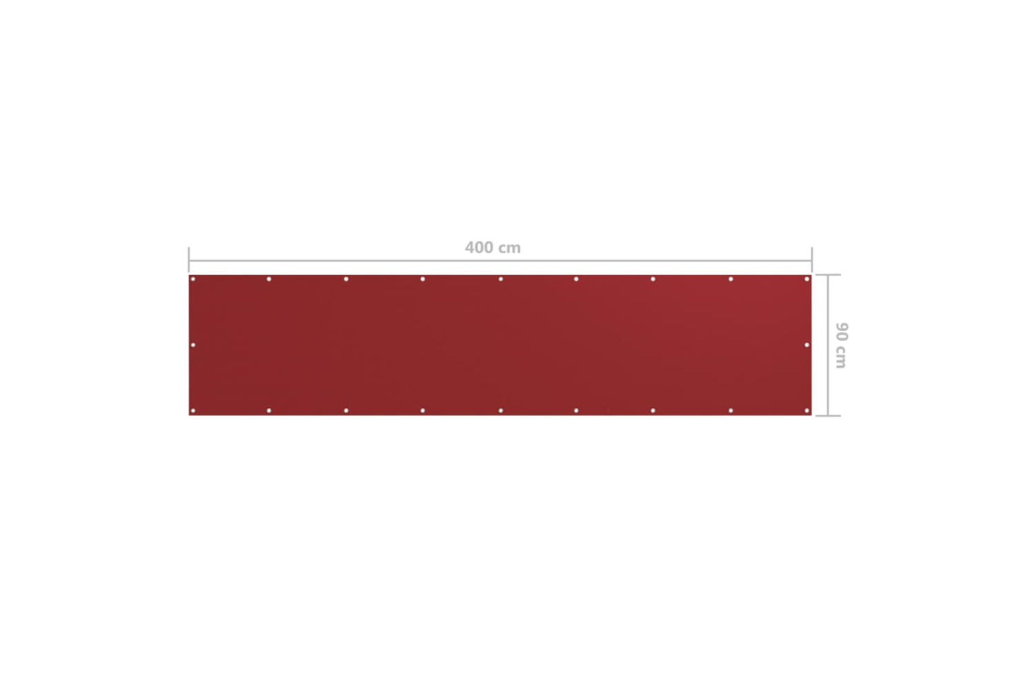 vidaXL 135037 Balcony Screen Red 90x400cm Oxford Fabric-5
