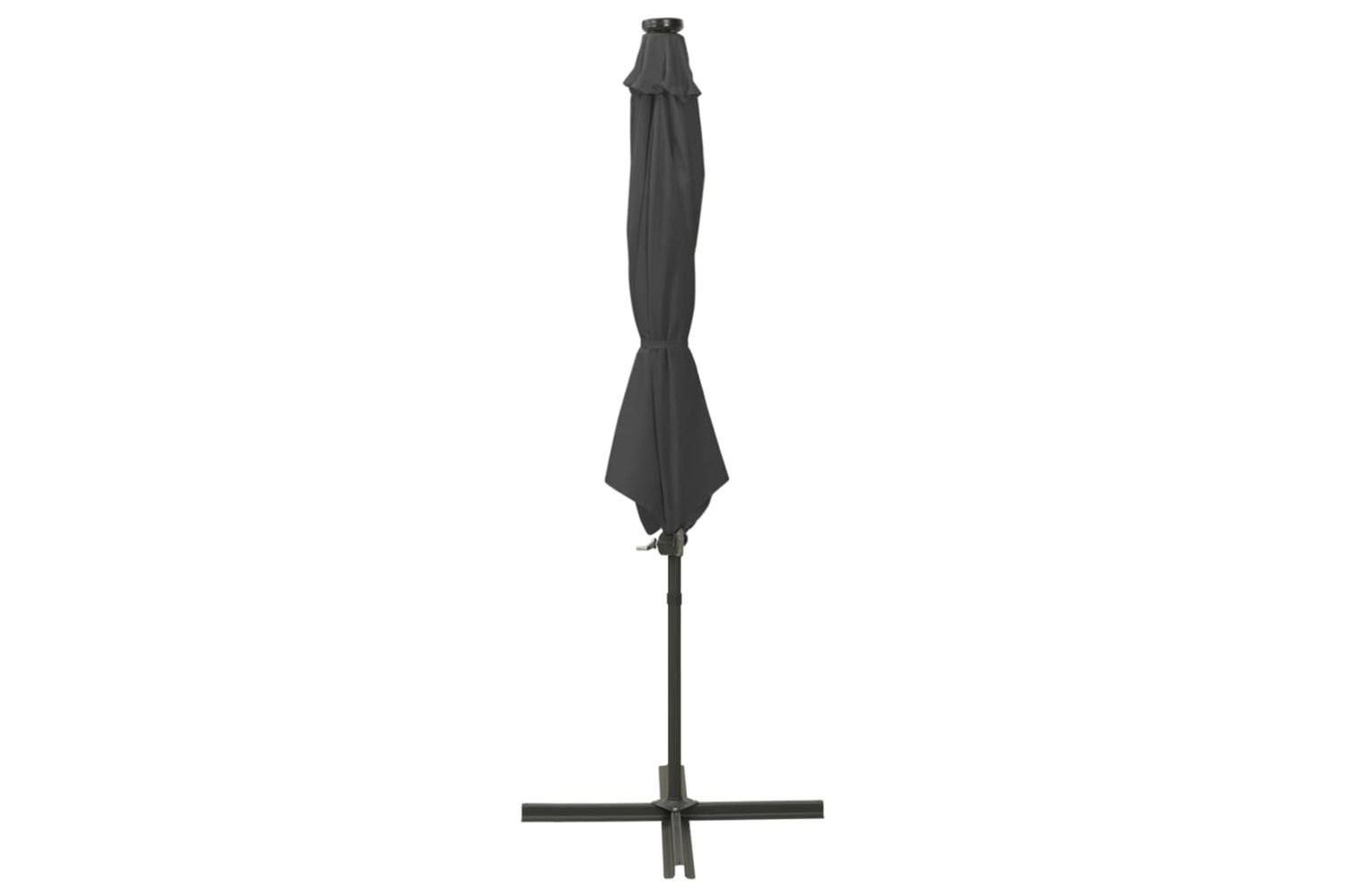 Vidaxl 312338 Cantilever Umbrella With Pole And Led Lights Anthracite 300 Cm-2