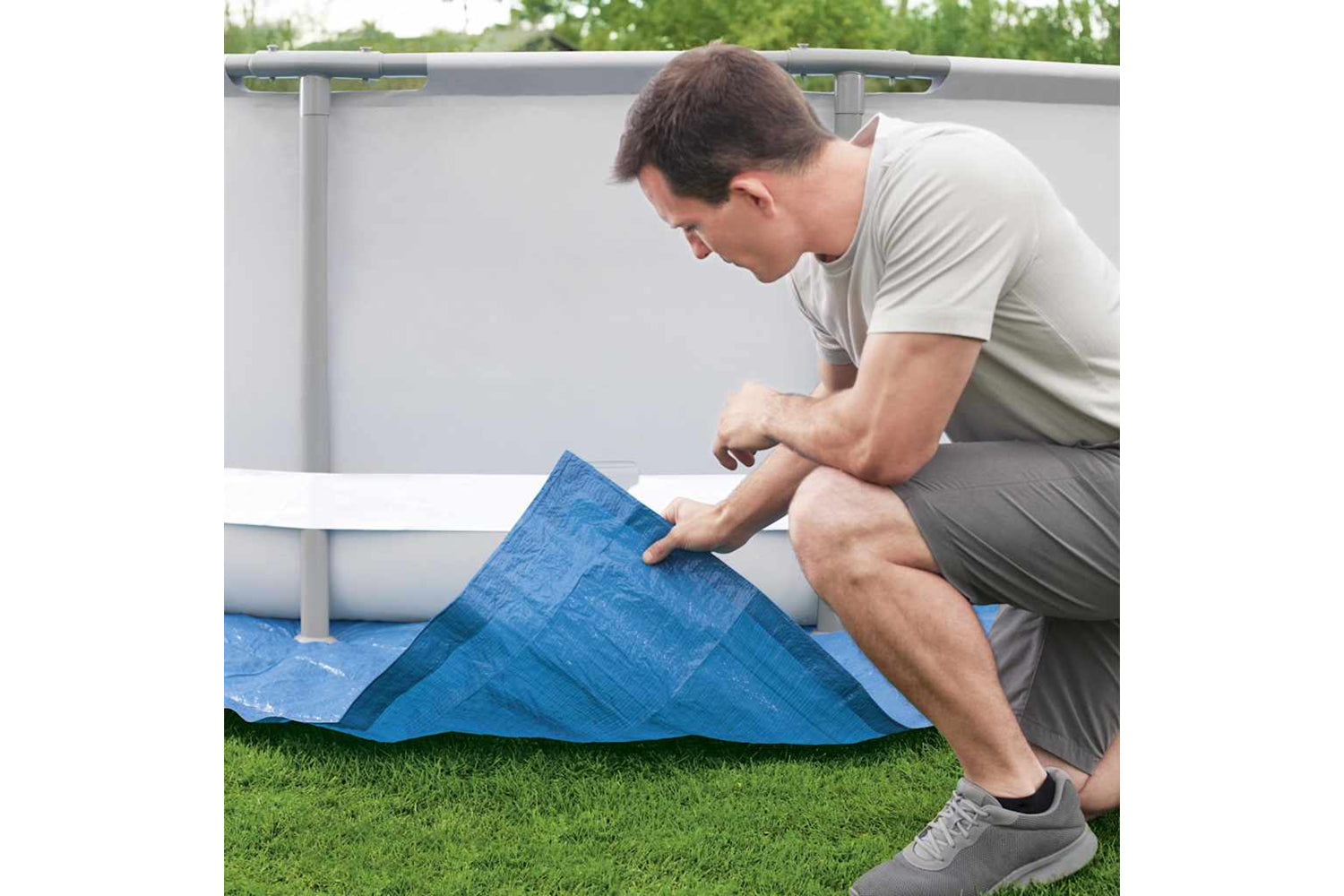 Bestway 92094 Pool Ground Cloth Flowclear 488x488 Cm-4