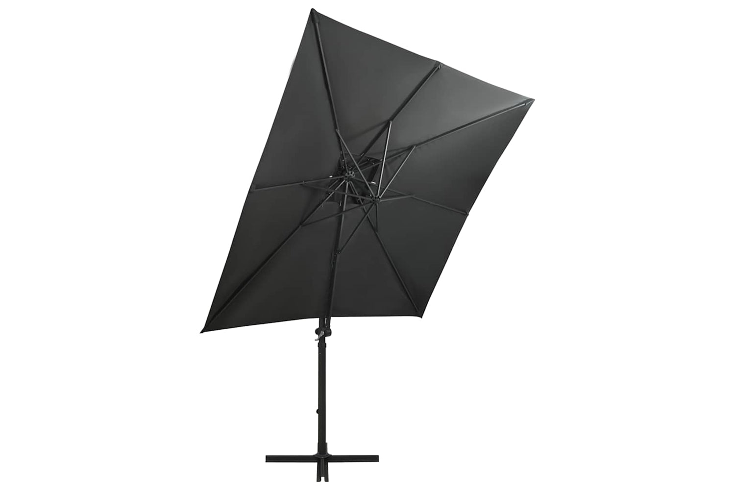 Vidaxl 312322 Cantilever Umbrella With Pole And Led Lights Anthracite 250 Cm-3