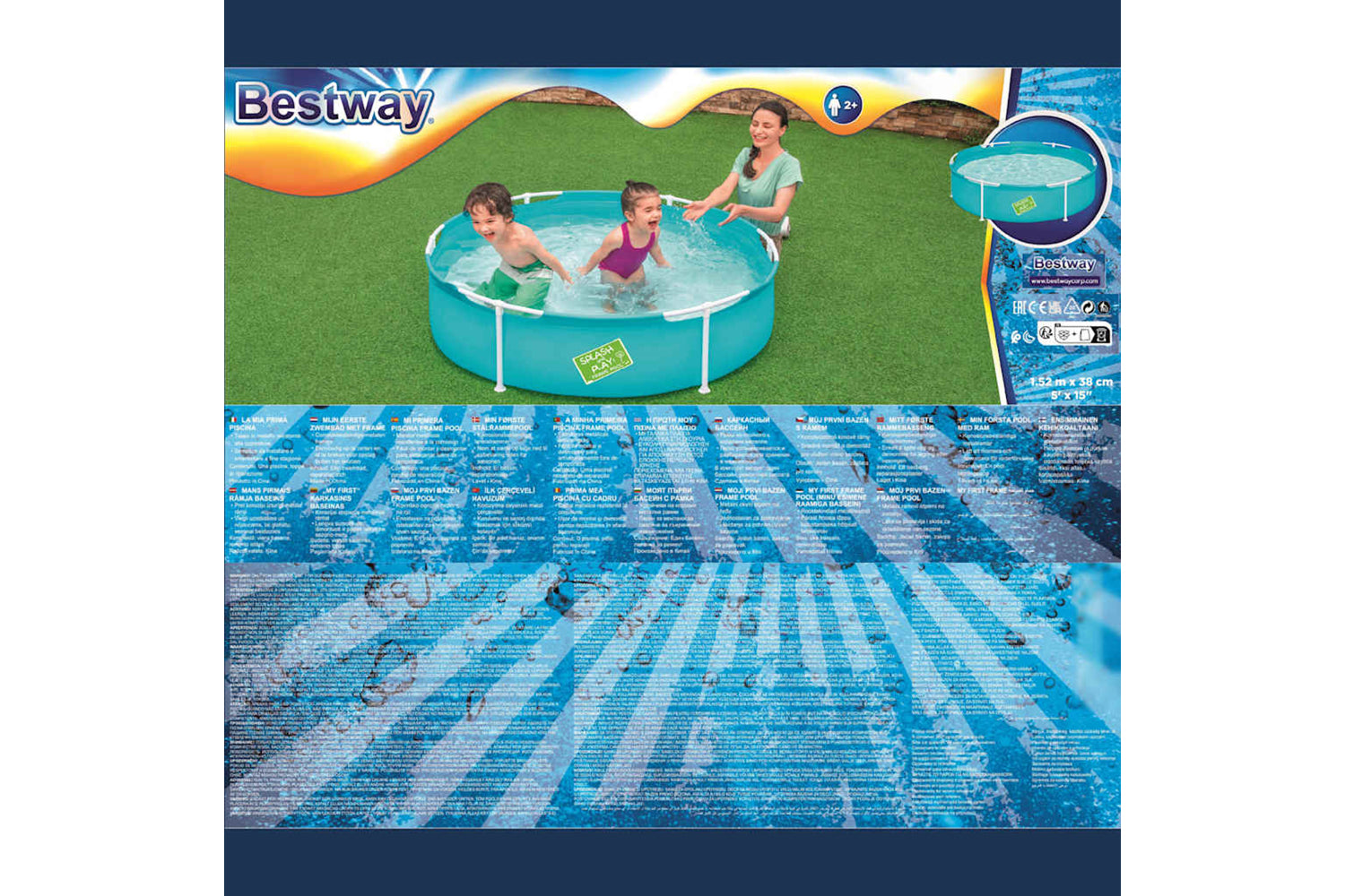 Bestway 92068 Swimming Pool My First Frame Pool 152 Cm-2