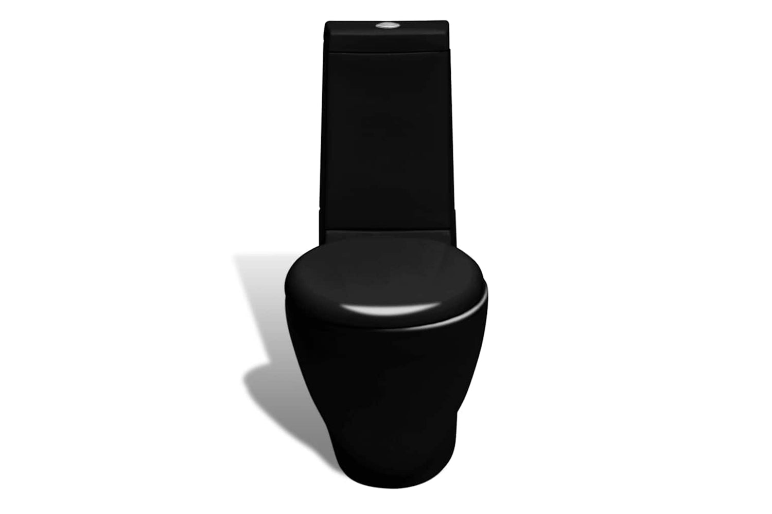 Vidaxl 270060 Stand Toilet & Bidet Set Black Ceramic-2