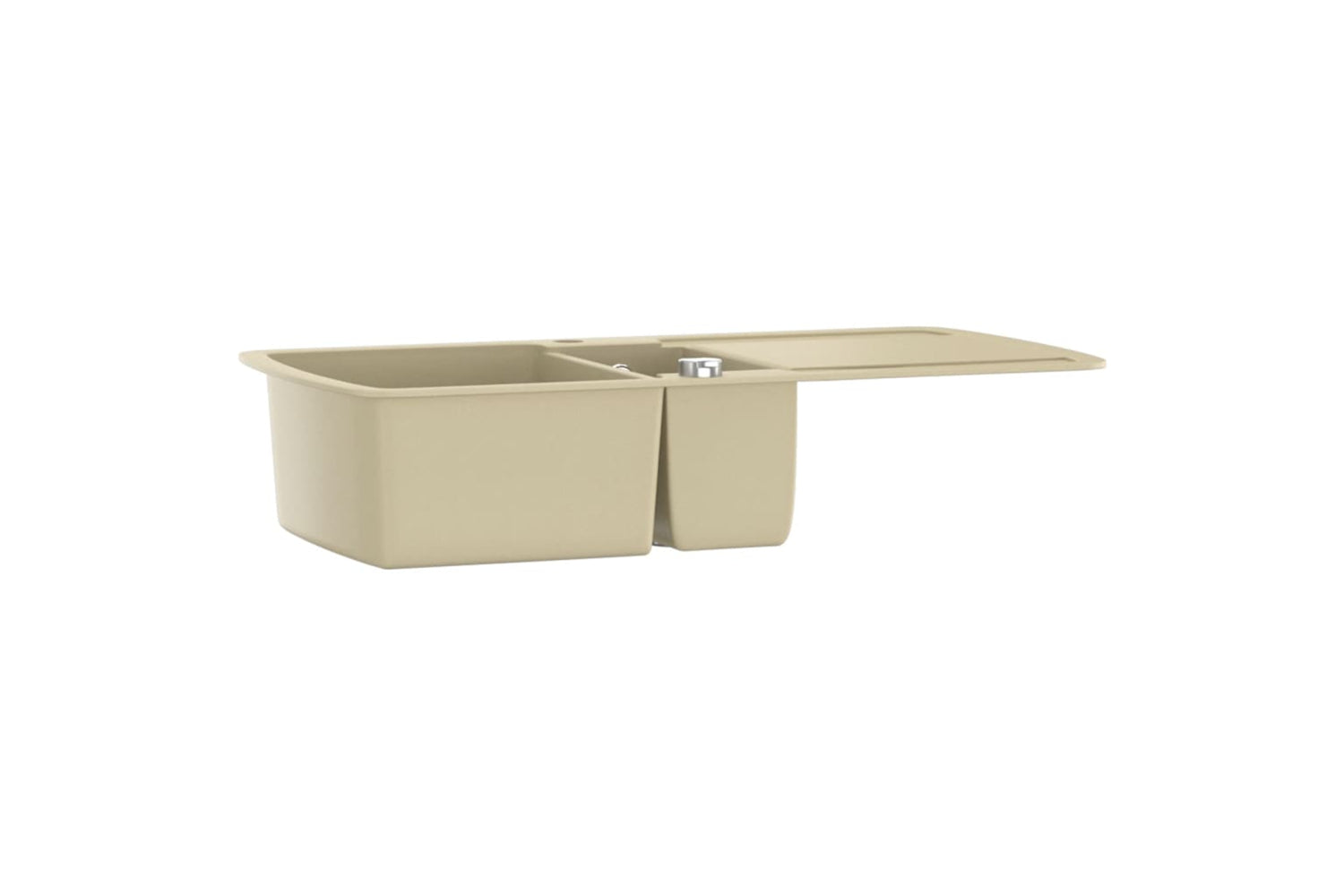 Vidaxl Granite Kitchen Sink Double Basins Beige-2