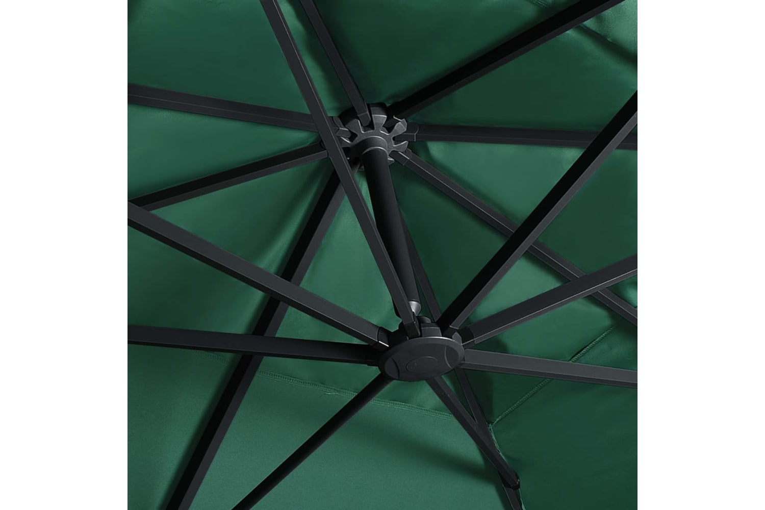 Vidaxl 47005 Cantilever Umbrella With Led Lights And Aluminium Pole 400x300 Cm Green-6