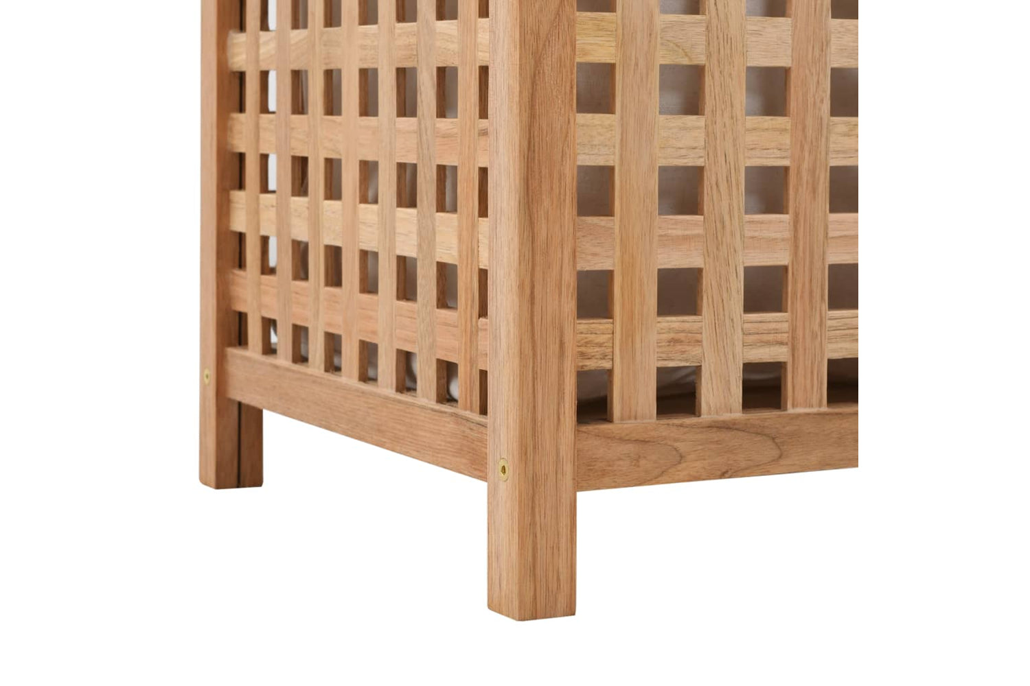 vidaXL 247603 Laundry Bin 39x39x65cm Solid Walnut Wood-6