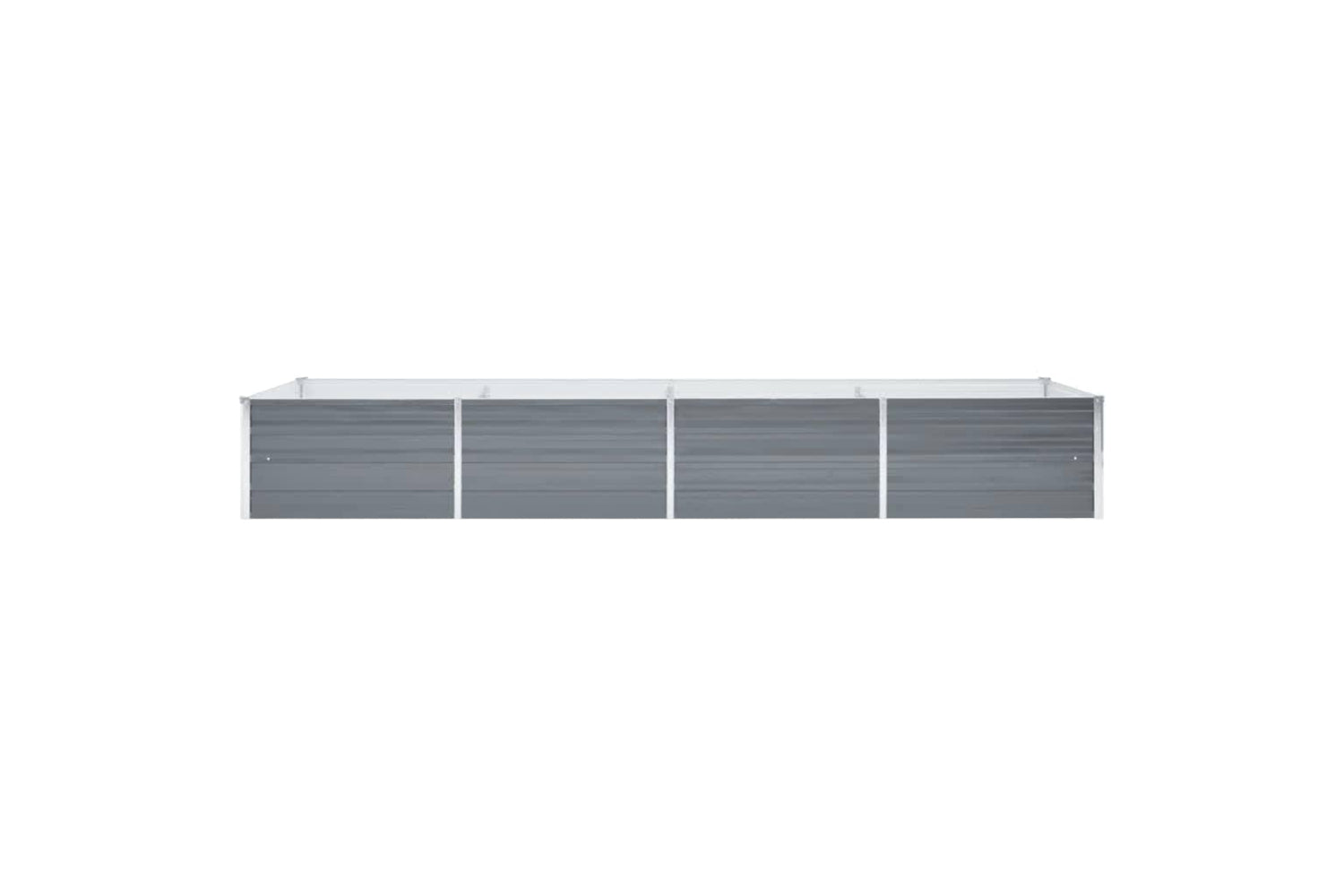 vidaXL 44846 Garden Raised Bed Galvanised Steel 320x80x45cm Grey-2