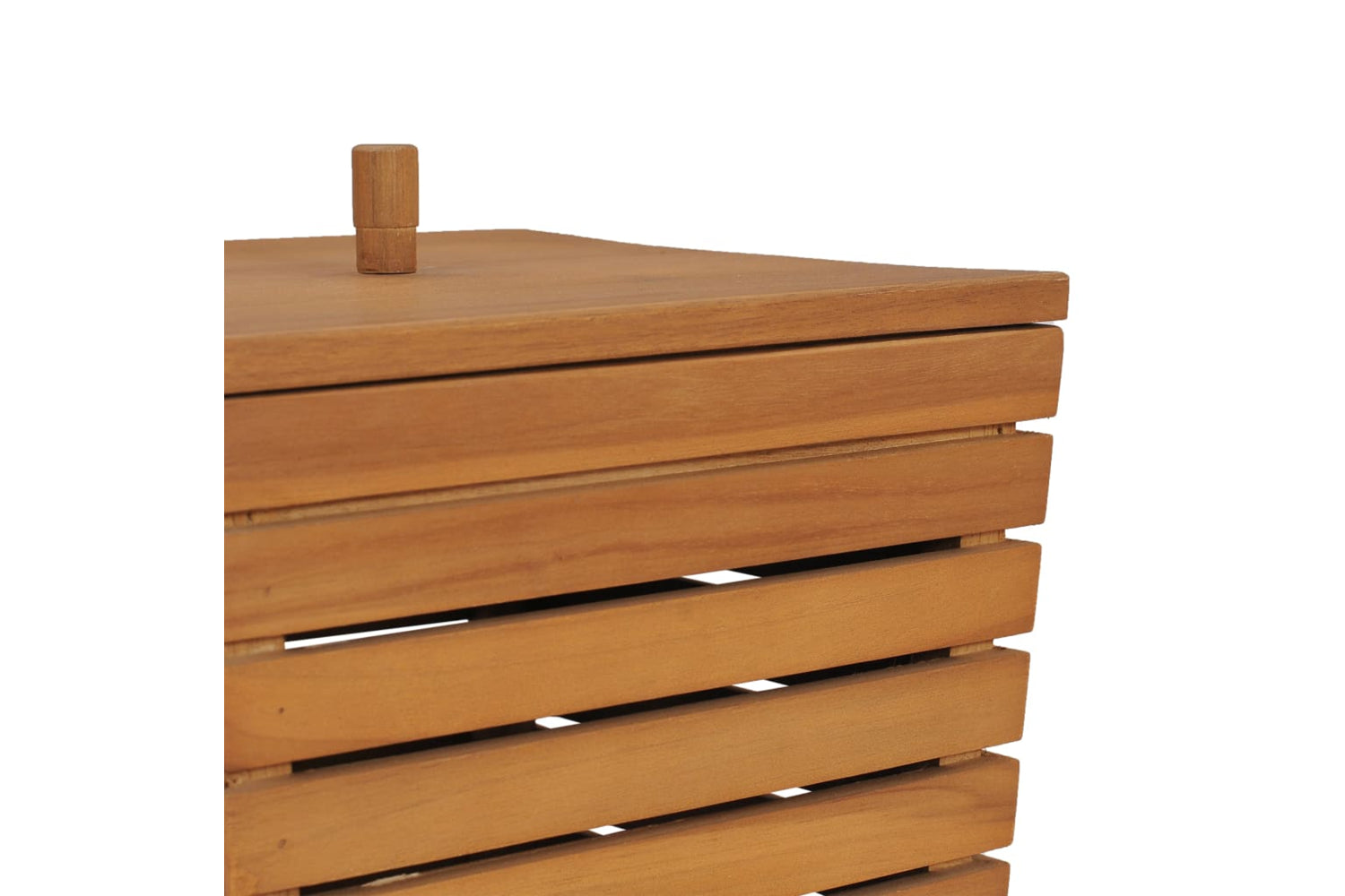vidaXL 289074 Laundry Basket 30x30x45cm Solid Teak Wood-7