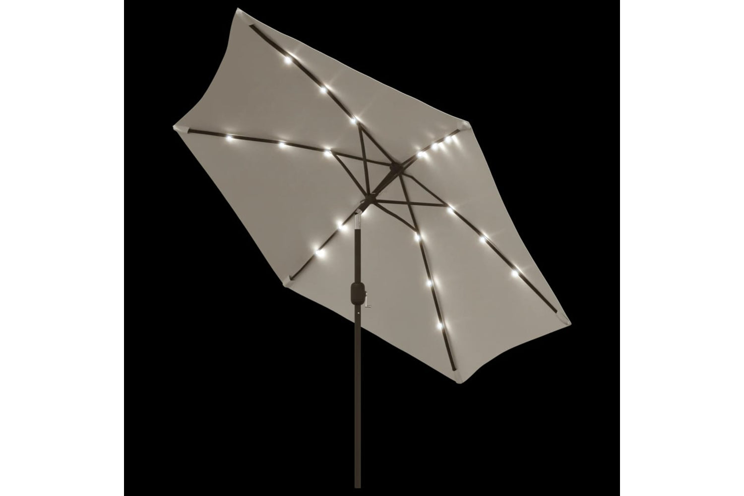 Vidaxl 42204 Led Cantilever Umbrella 3 M Sand White-4