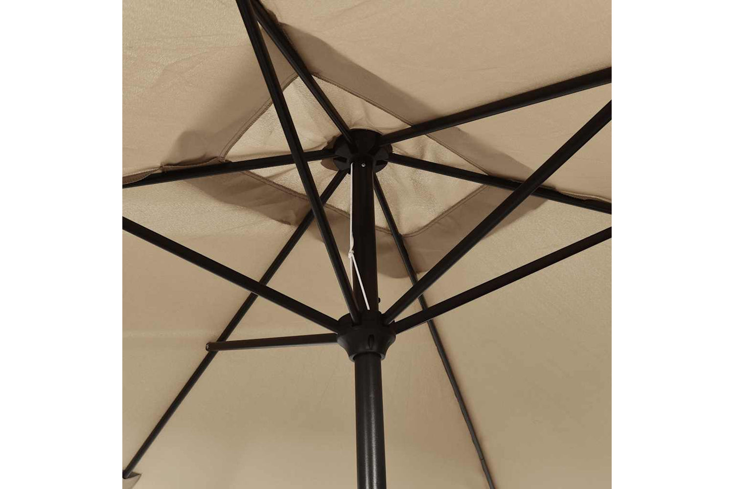 Vidaxl Garden Parasol With Metal Pole 300x200 Cm Taupe-4