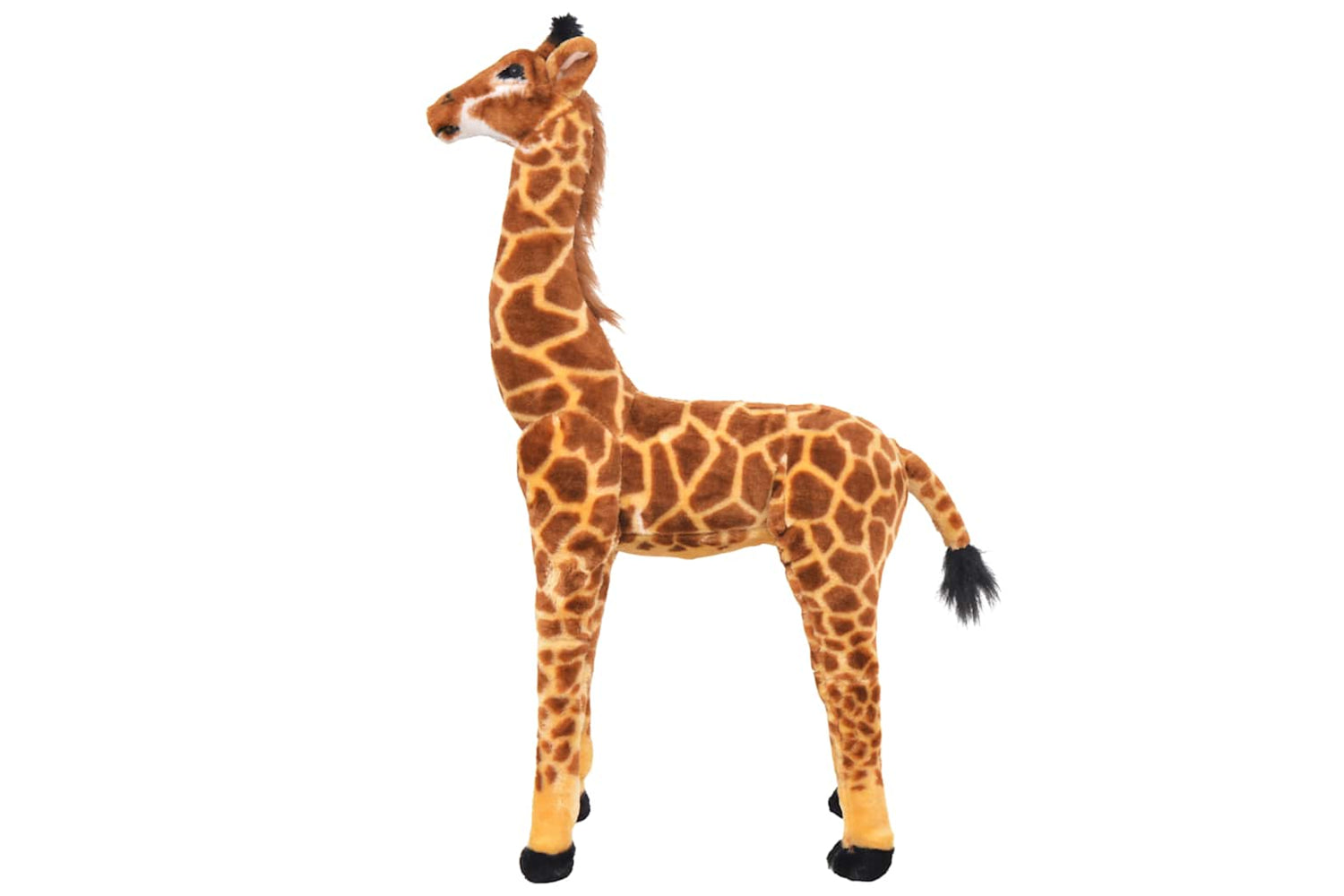 vidaXL 91336 Standing Plush Toy Giraffe Brown And Yellow Xxl-2