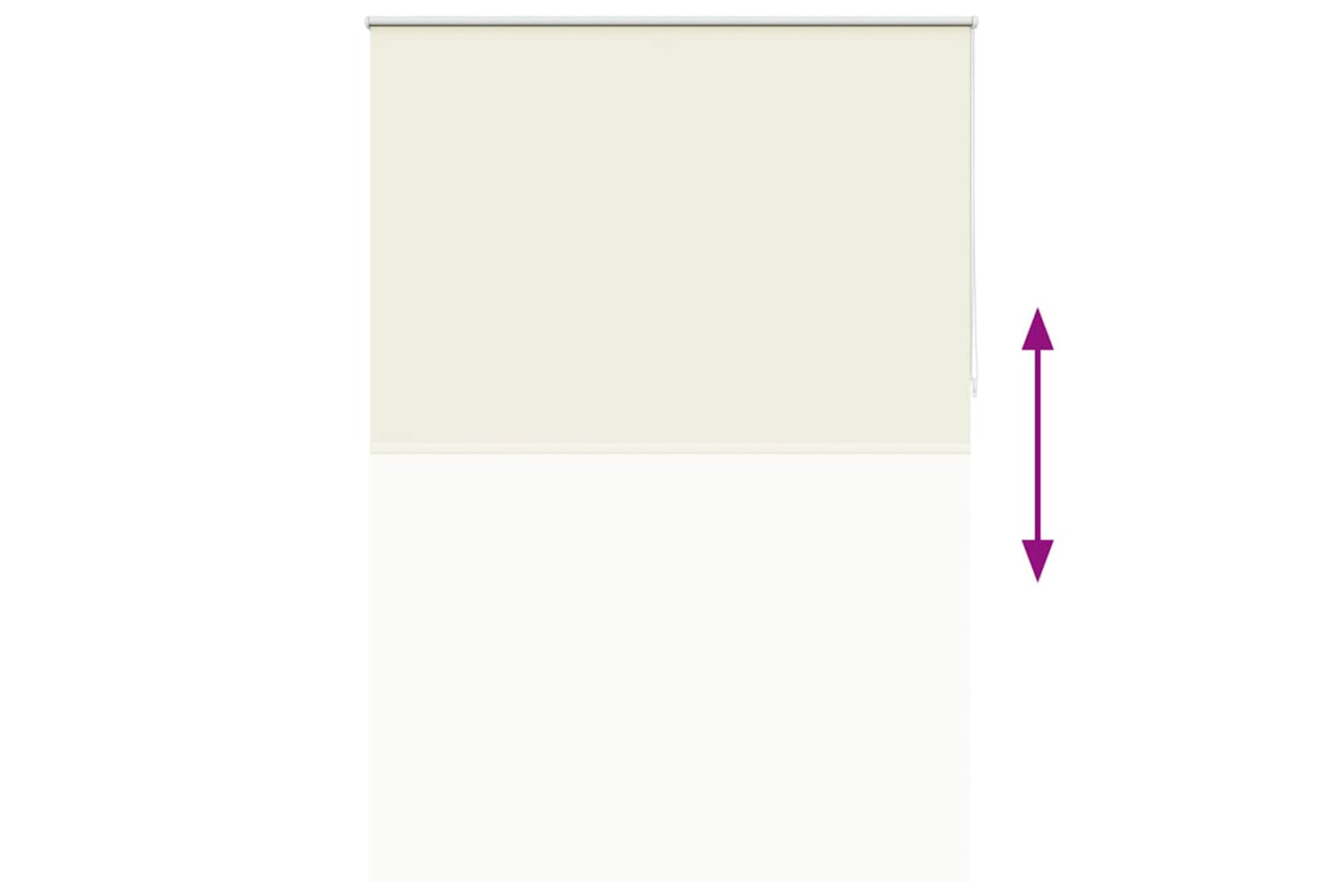 vidaXL 240176 Roller Blind Blackout 160 X 230cm Off White-8