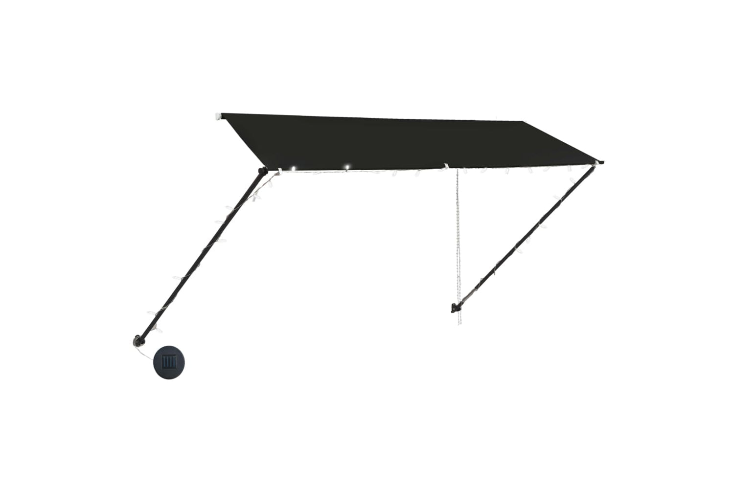 vidaXL 145918 Retractable Awning With Led 300x150cm Anthracite-2