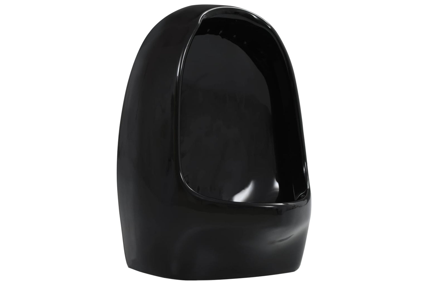 Vidaxl 143988 Wall Hung Urinal With Flush Valve Ceramic Black-4