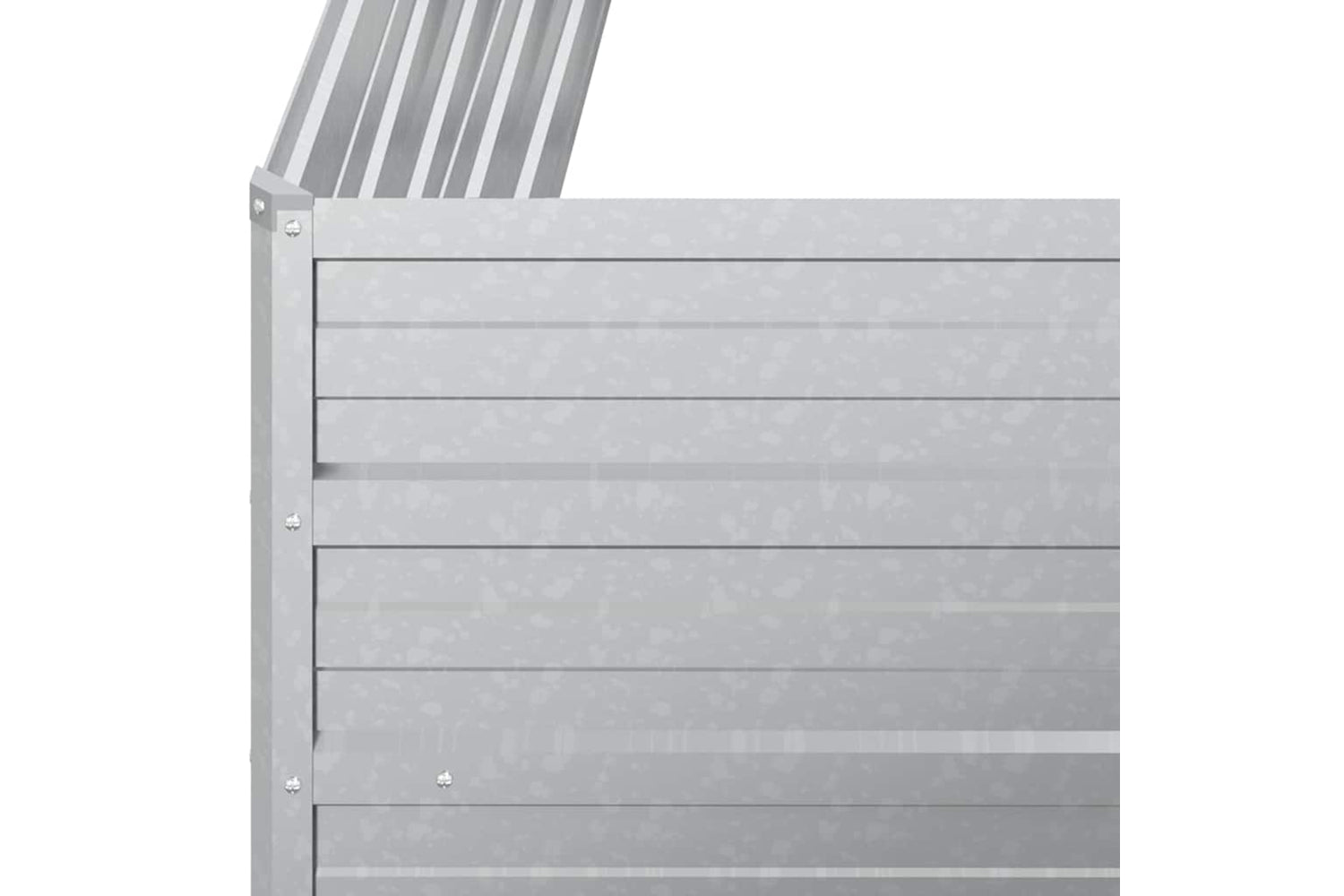 Vidaxl Garden Raised Bed 100x40x45 Cm Galvanized Steel Silver-5
