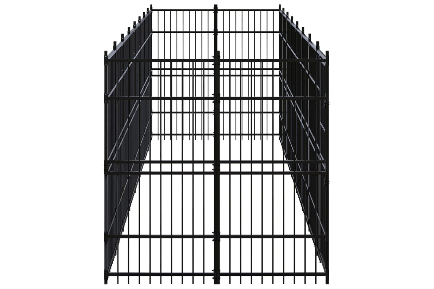 Vidaxl 3097962 Outdoor Dog Kennel Steel 14.75 M2-3