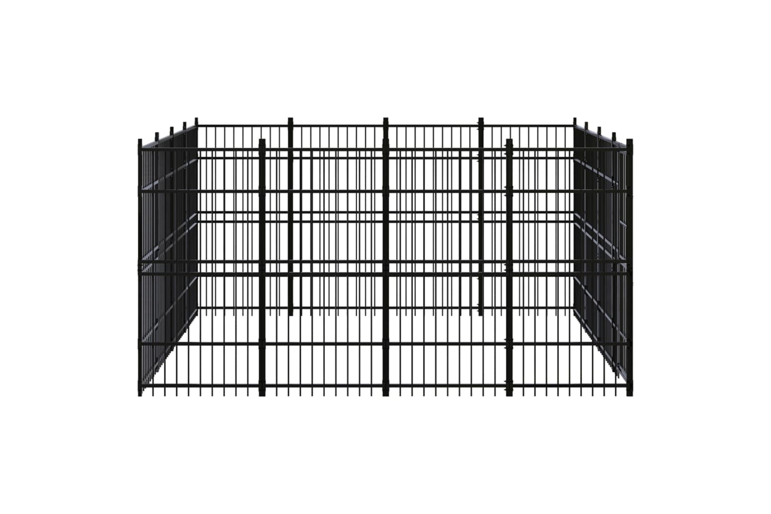 Vidaxl 3097982 Outdoor Dog Kennel Steel 14.75 M2-3