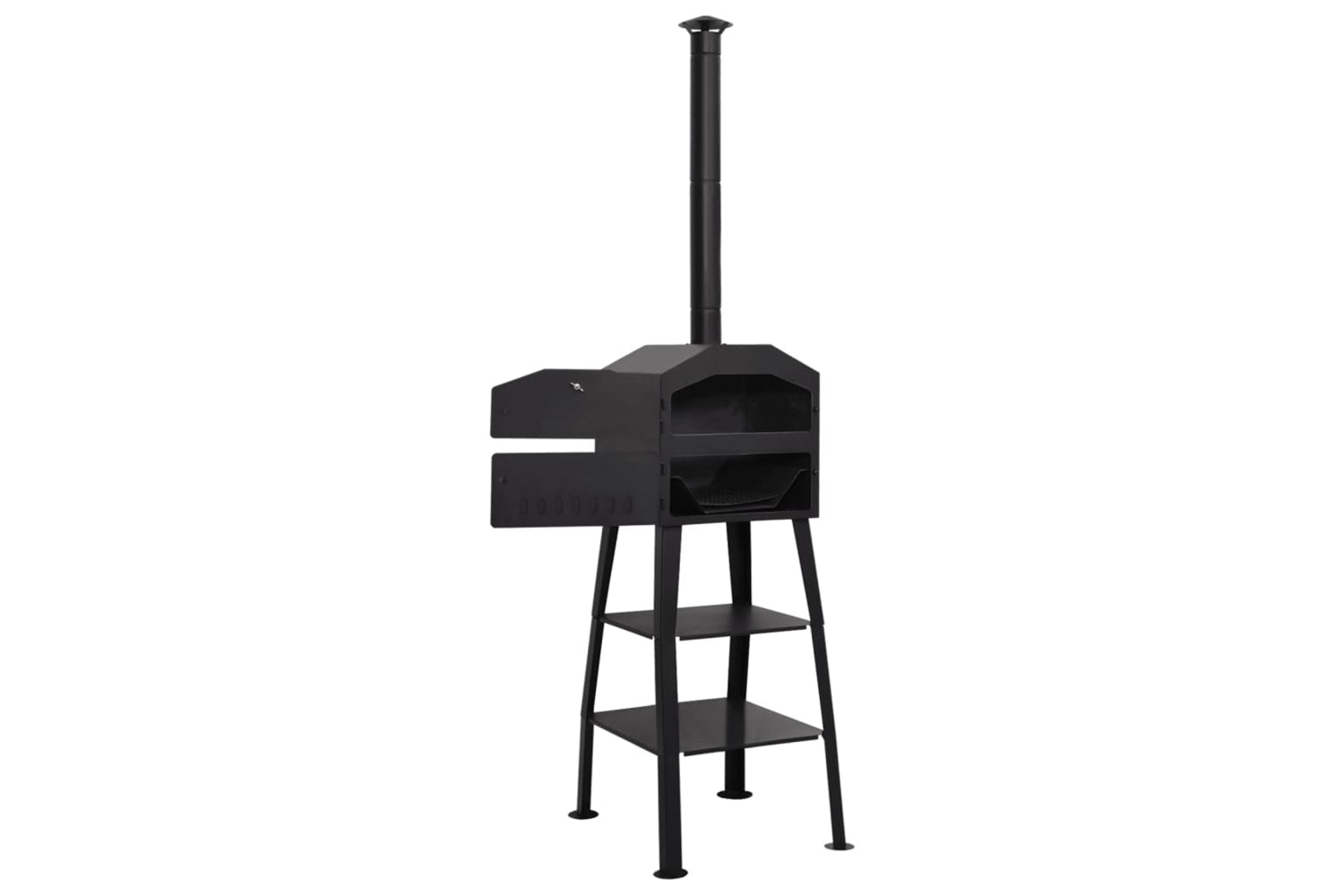 Vidaxl 318145 Outdoor Pizza Oven Charcoal Fired With 2 Fireclay Stones-2