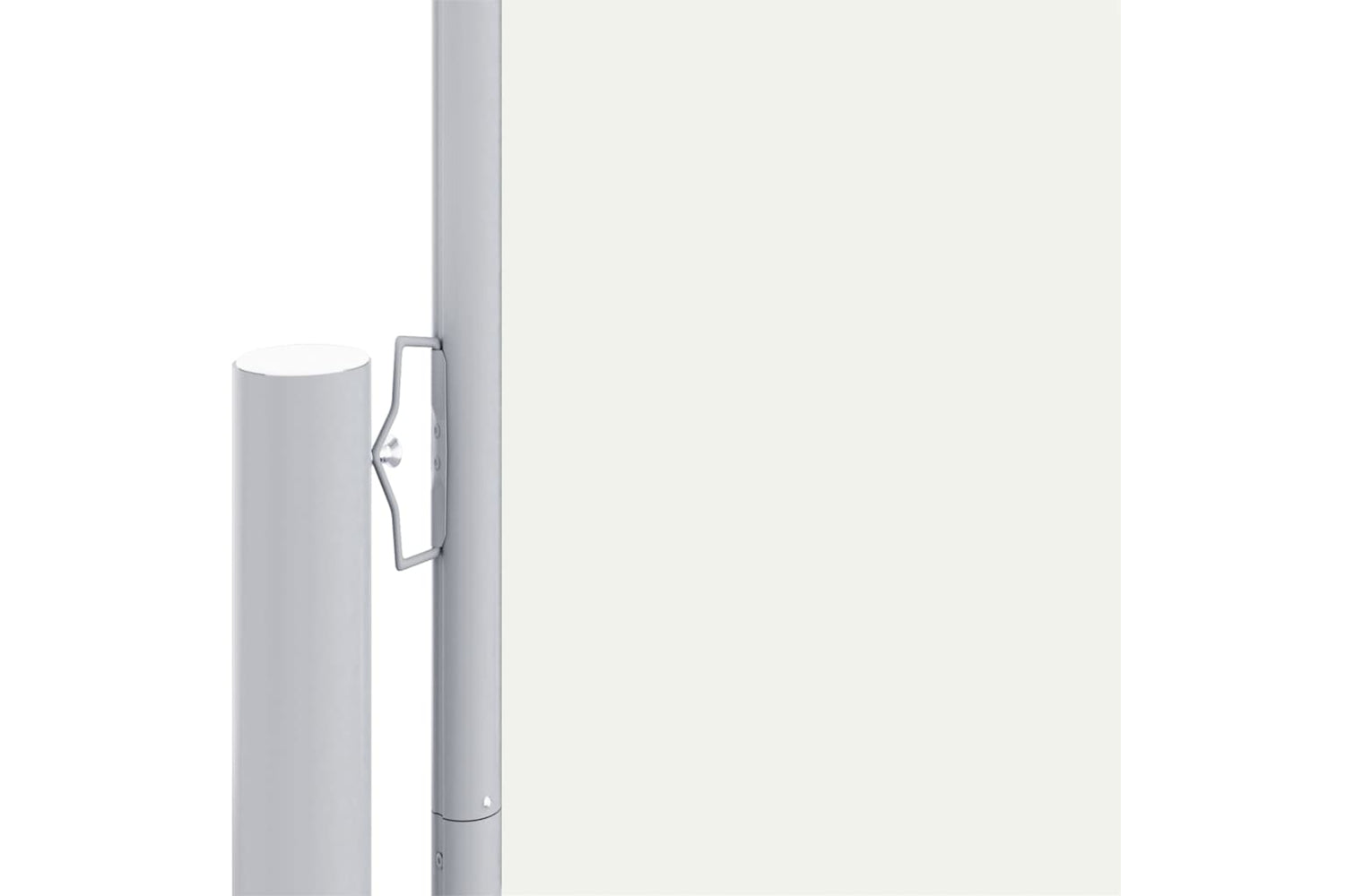 vidaXL 318079 Retractable Side Awning Cream 200x1200cm-2