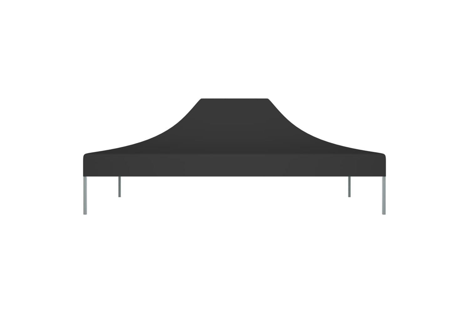 Vidaxl Party Tent Roof 4x3 M Black 270 G/m2-3