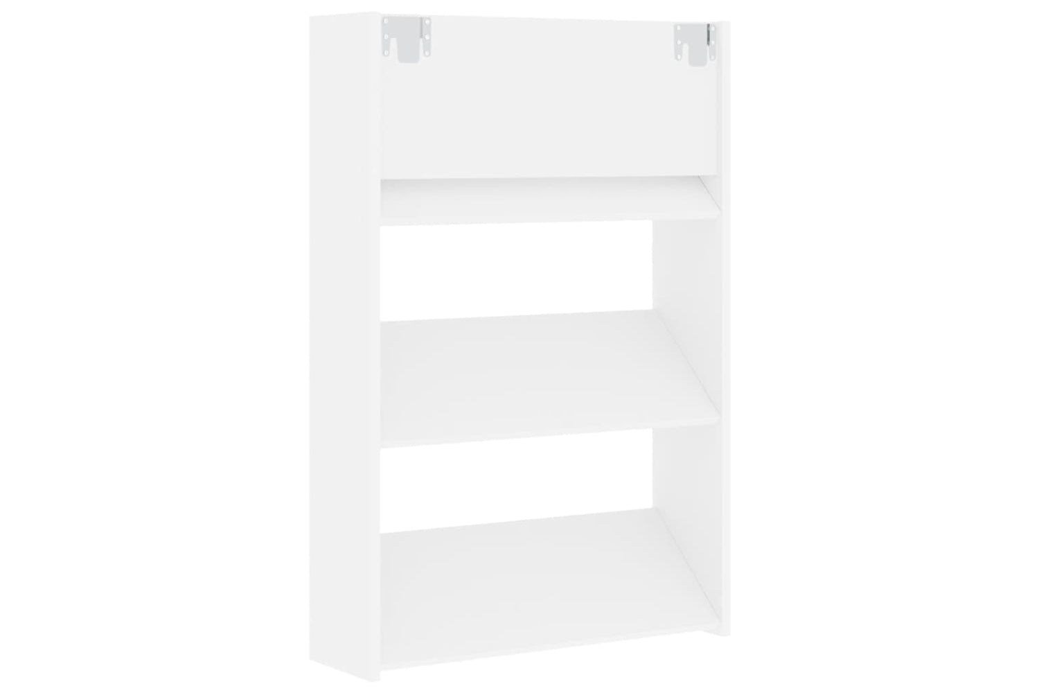 vidaXL 806760 Wall Shoe Cabinets 2 Pcs White 60x18x90cm Engineered Wood-7