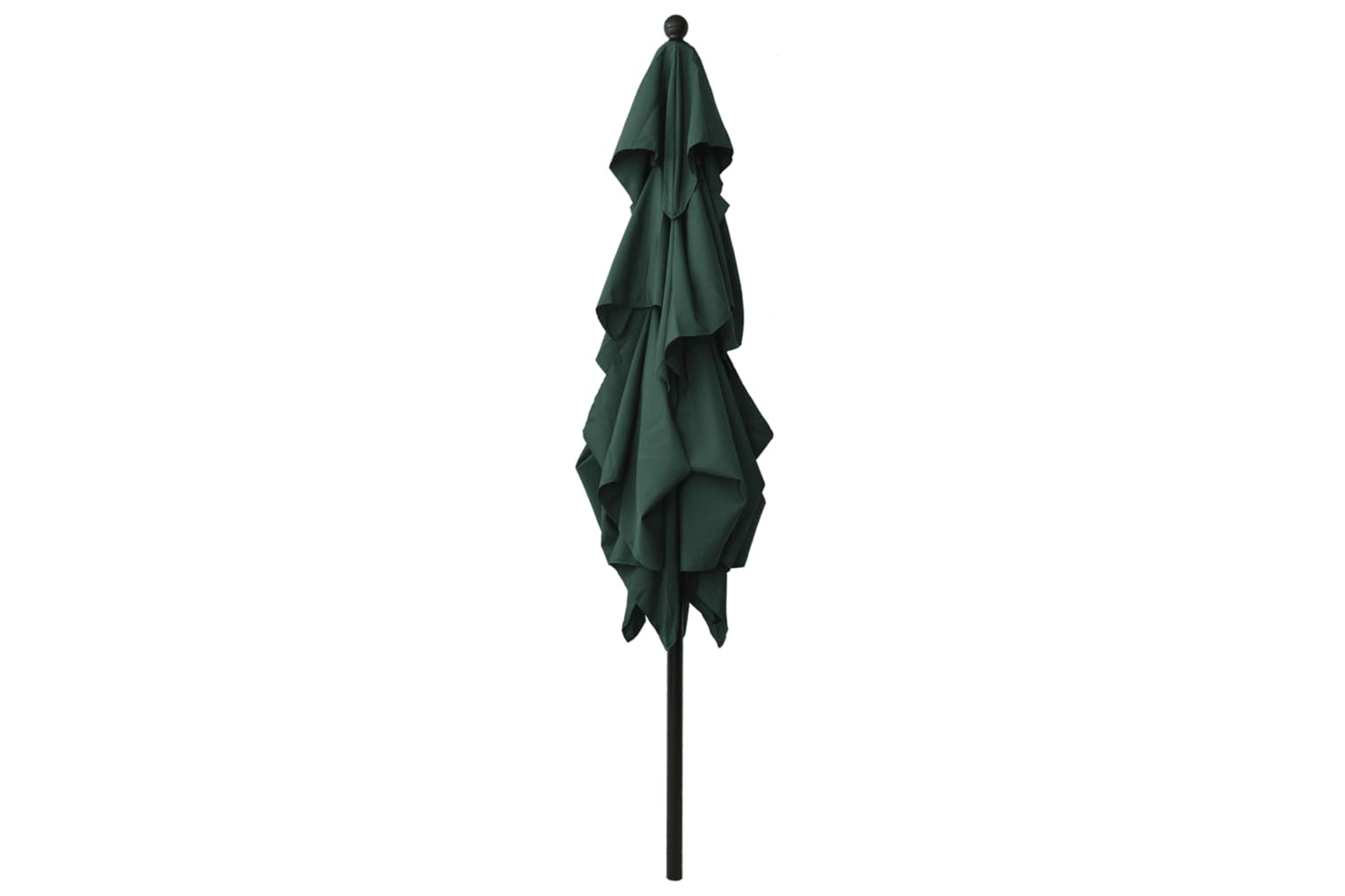 Vidaxl 313837 3-tier Parasol With Aluminium Pole Green 2.5x2.5 M-3