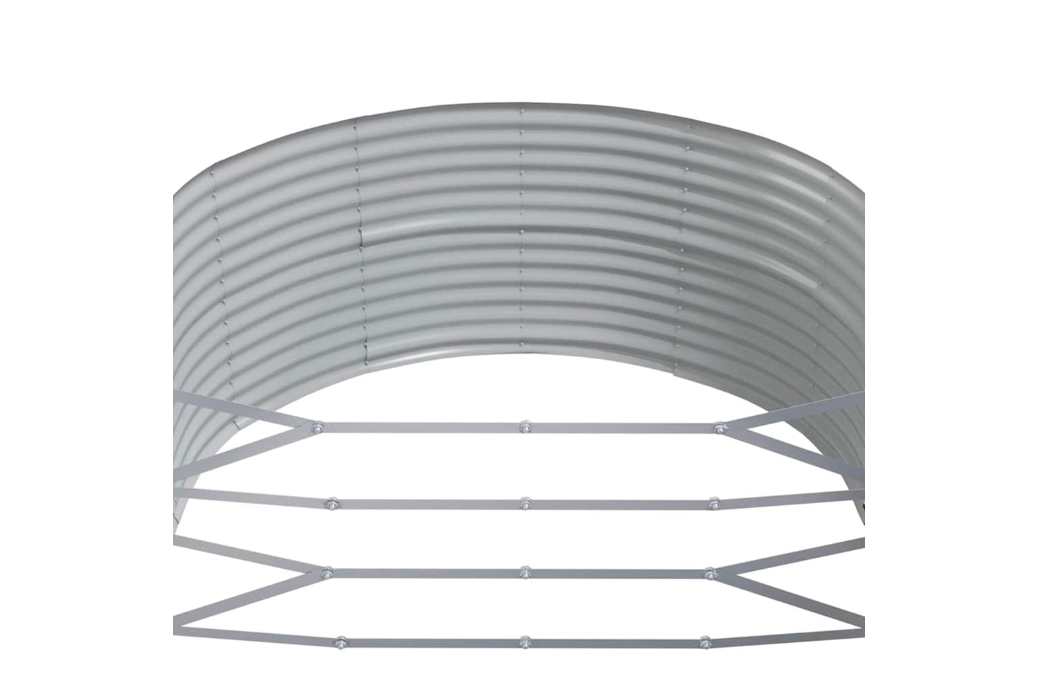 vidaXL 319111 Garden Raised Bed Anthracite 447x140x68cm Powder-coated Steel-4