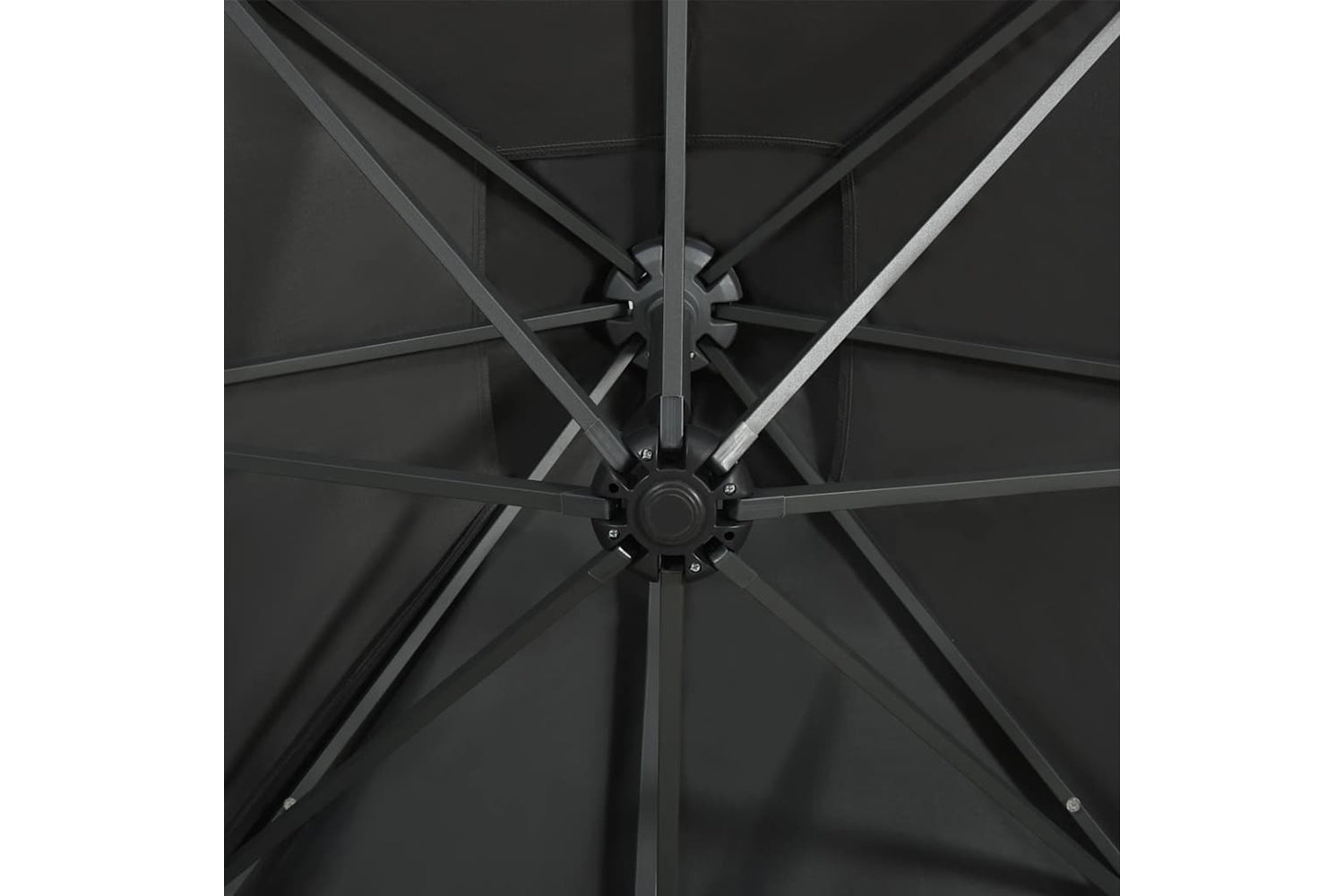 Vidaxl 312330 Cantilever Umbrella With Pole And Led Lights Anthracite 300 Cm-6