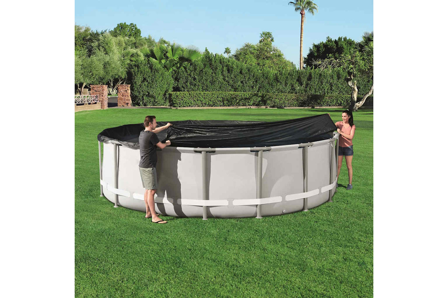 Bestway 92075 Pool Cover Flowclear 488 Cm-3