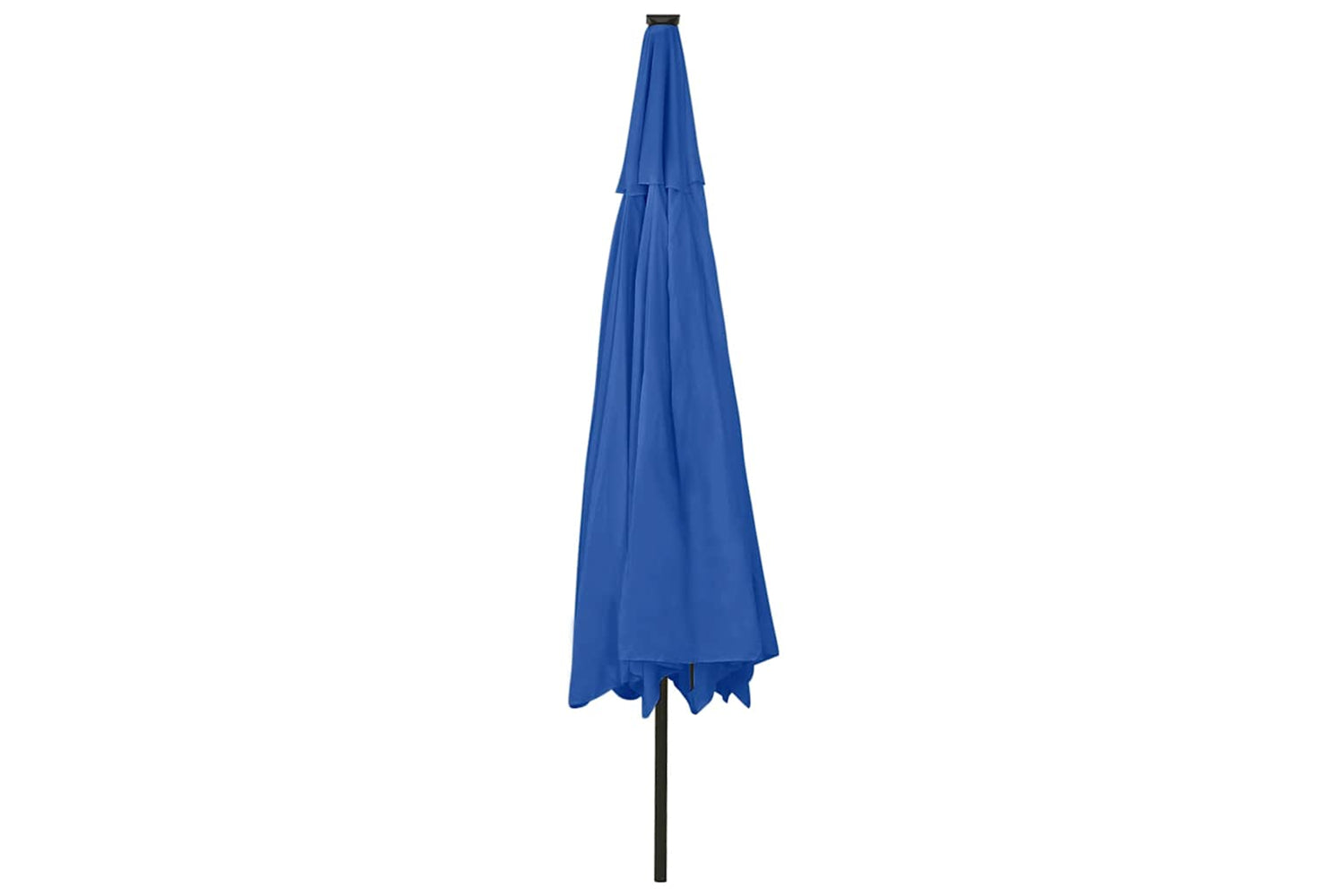 vidaXL 312537 Outdoor Parasol With Led Lights And Metal Pole 400cm Azure Blue-5