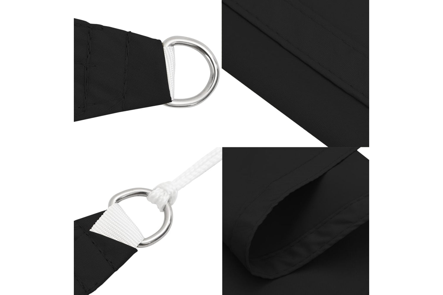 Vidaxl 135787 Sunshade Sail Oxford Fabric Triangular 5x7x7 M Black-5