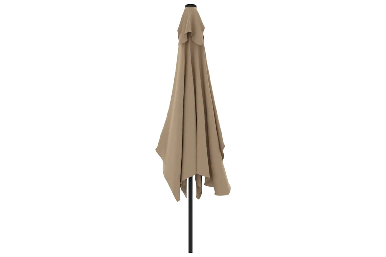 Vidaxl Garden Parasol With Metal Pole 300x200 Cm Taupe-3