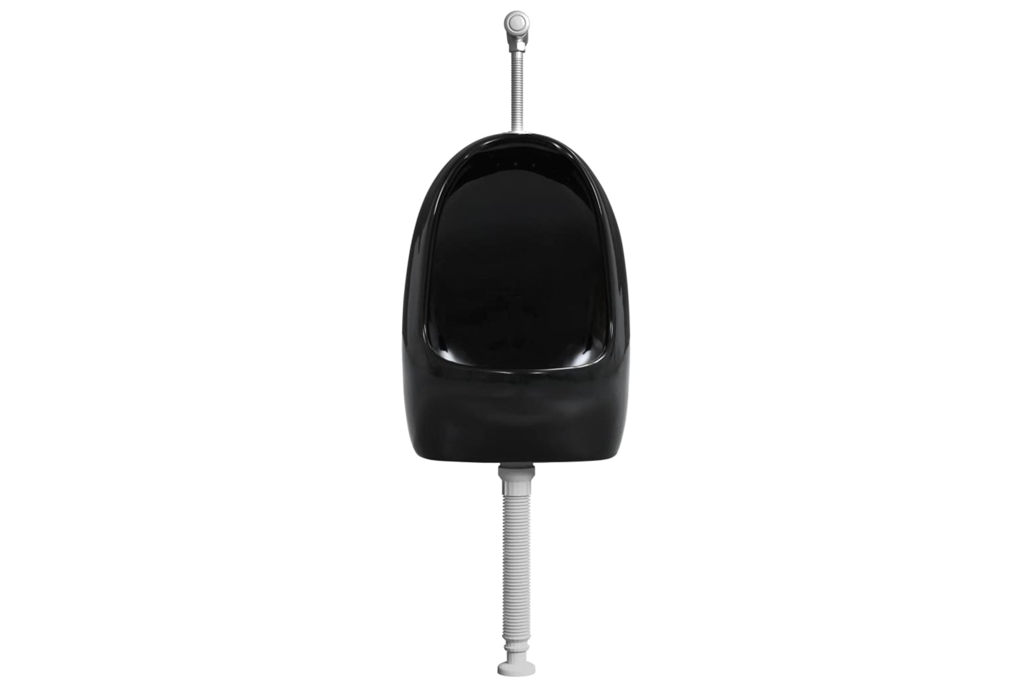 Vidaxl 143988 Wall Hung Urinal With Flush Valve Ceramic Black-3