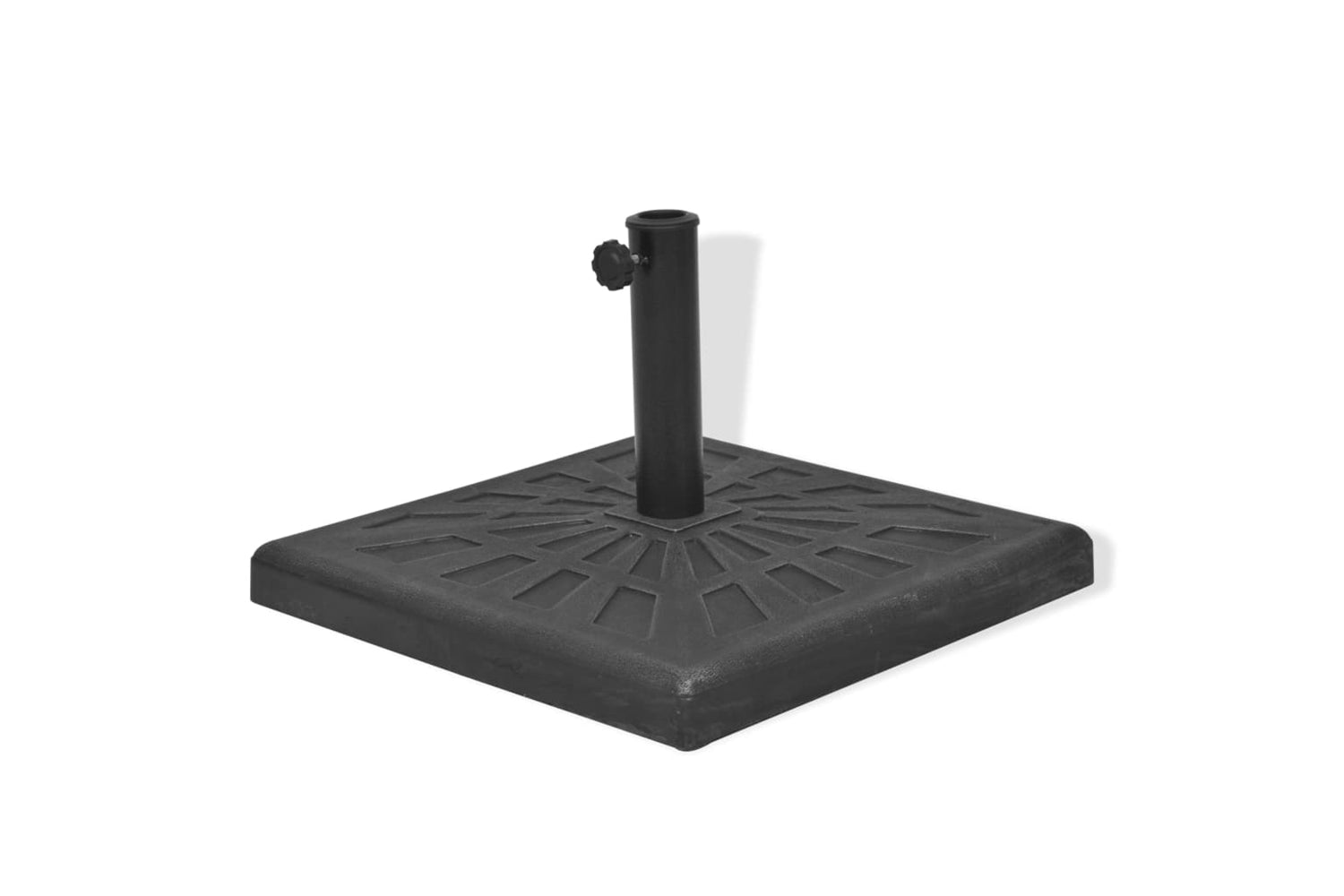Vidaxl 43660 Parasol Base Resin Square Black 12 Kg-3